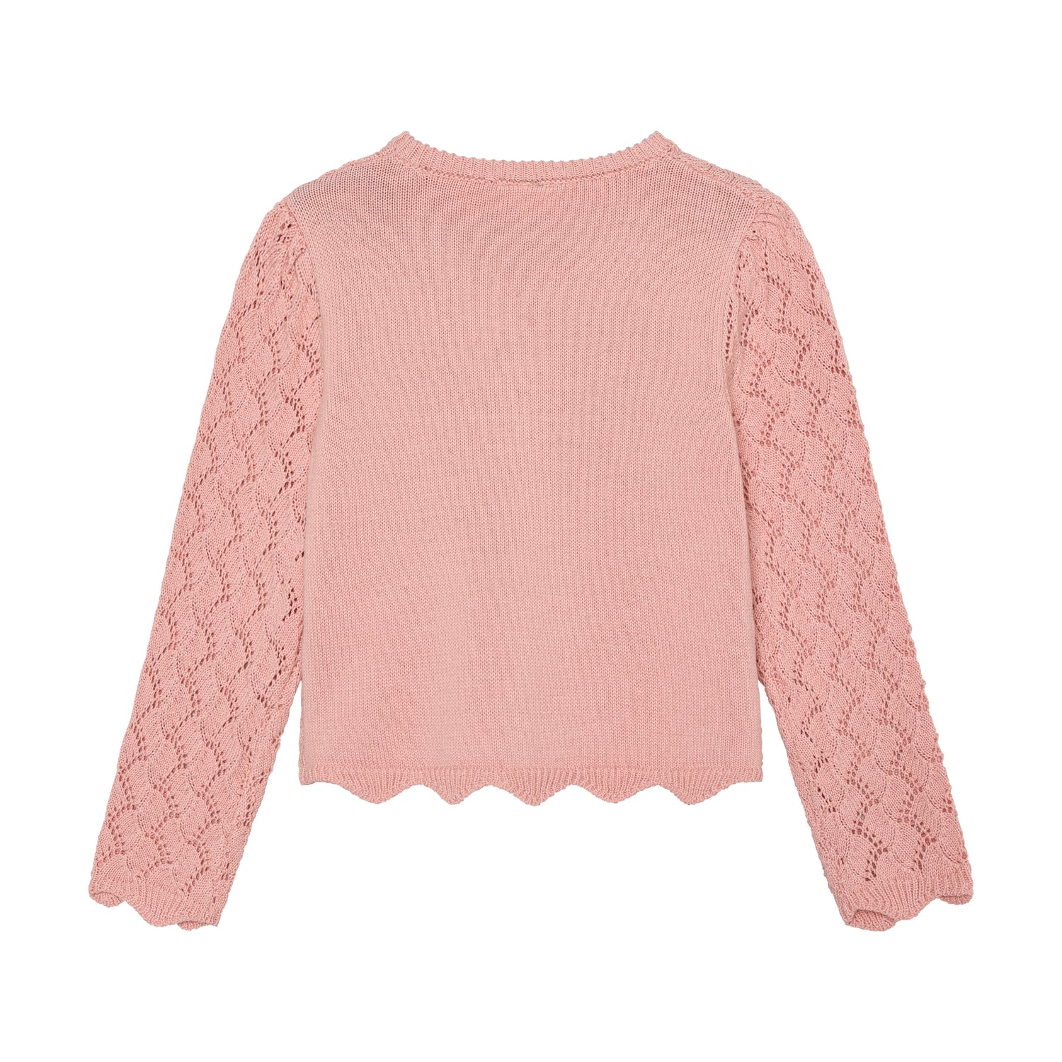 Hneppt peysa - Silver Pink