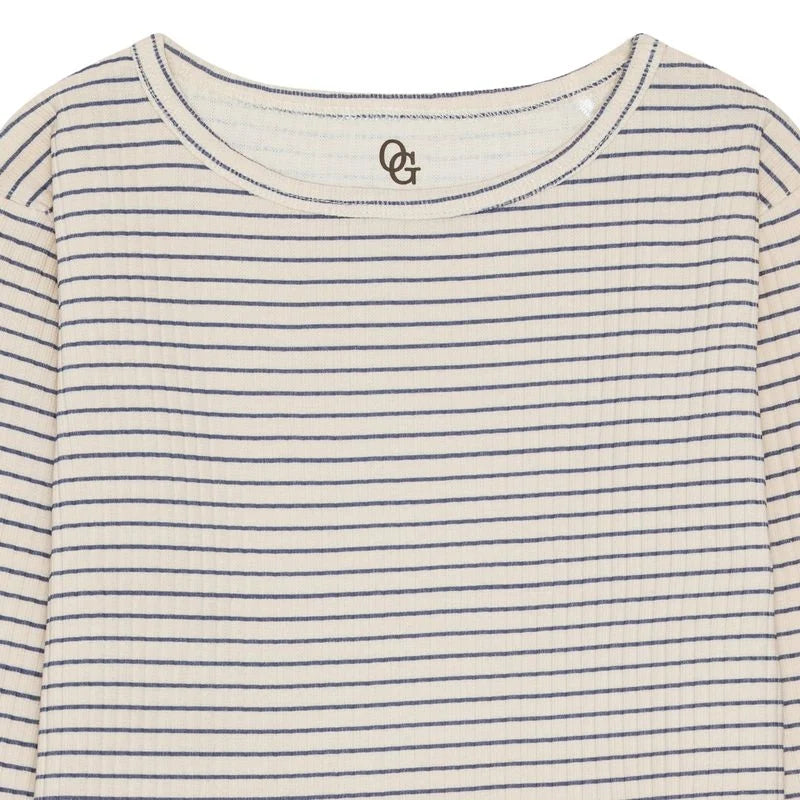 RIB langermabolur - navy stripes
