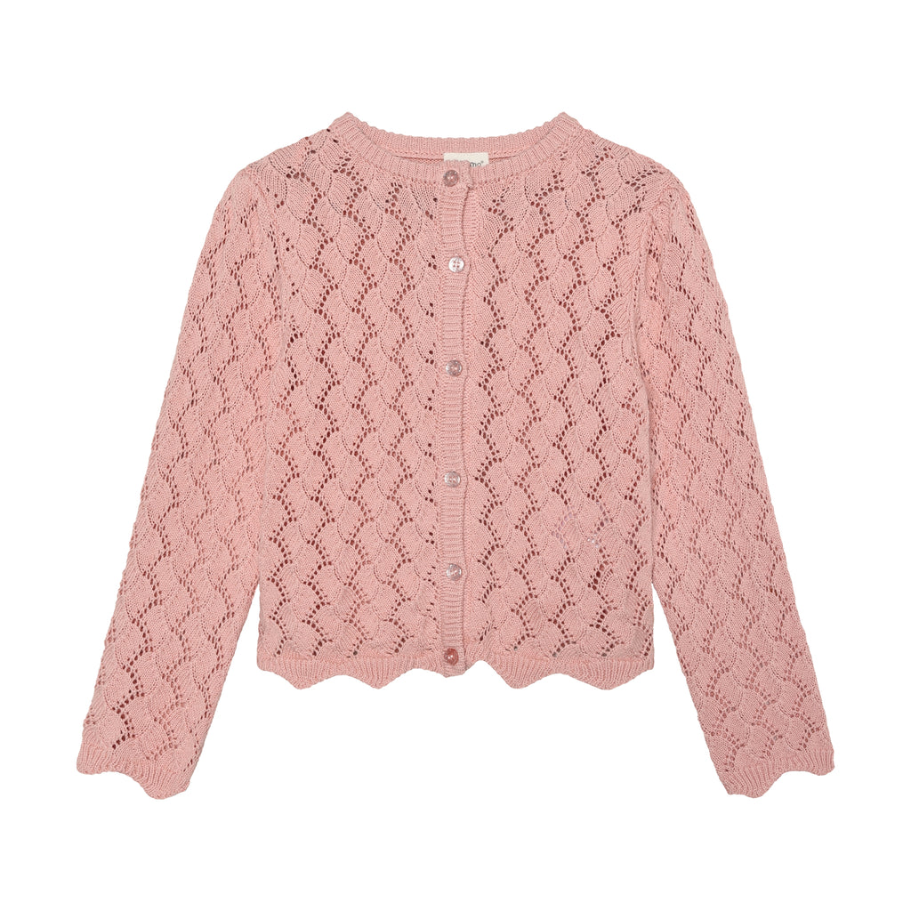 Hneppt peysa - Silver Pink