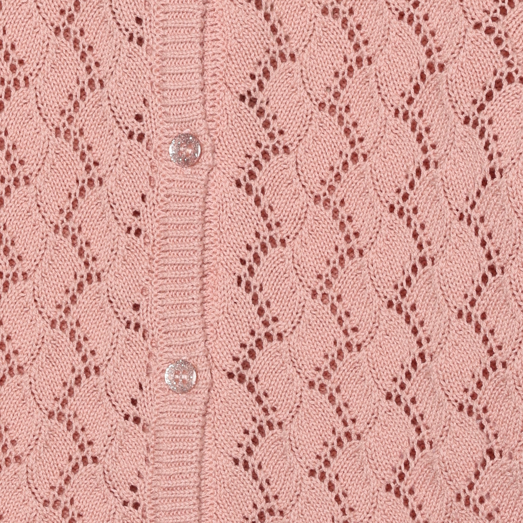 Hneppt peysa - Silver Pink