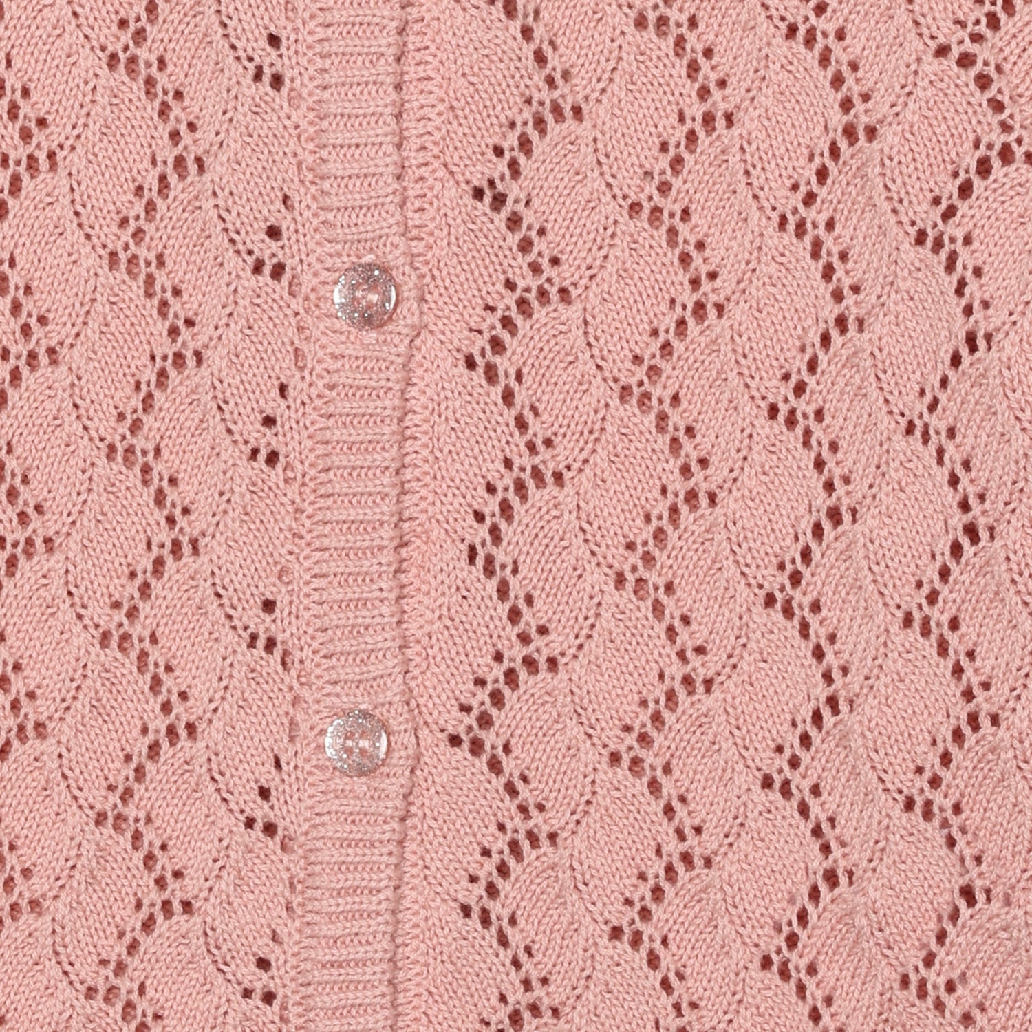Hneppt peysa - Silver Pink