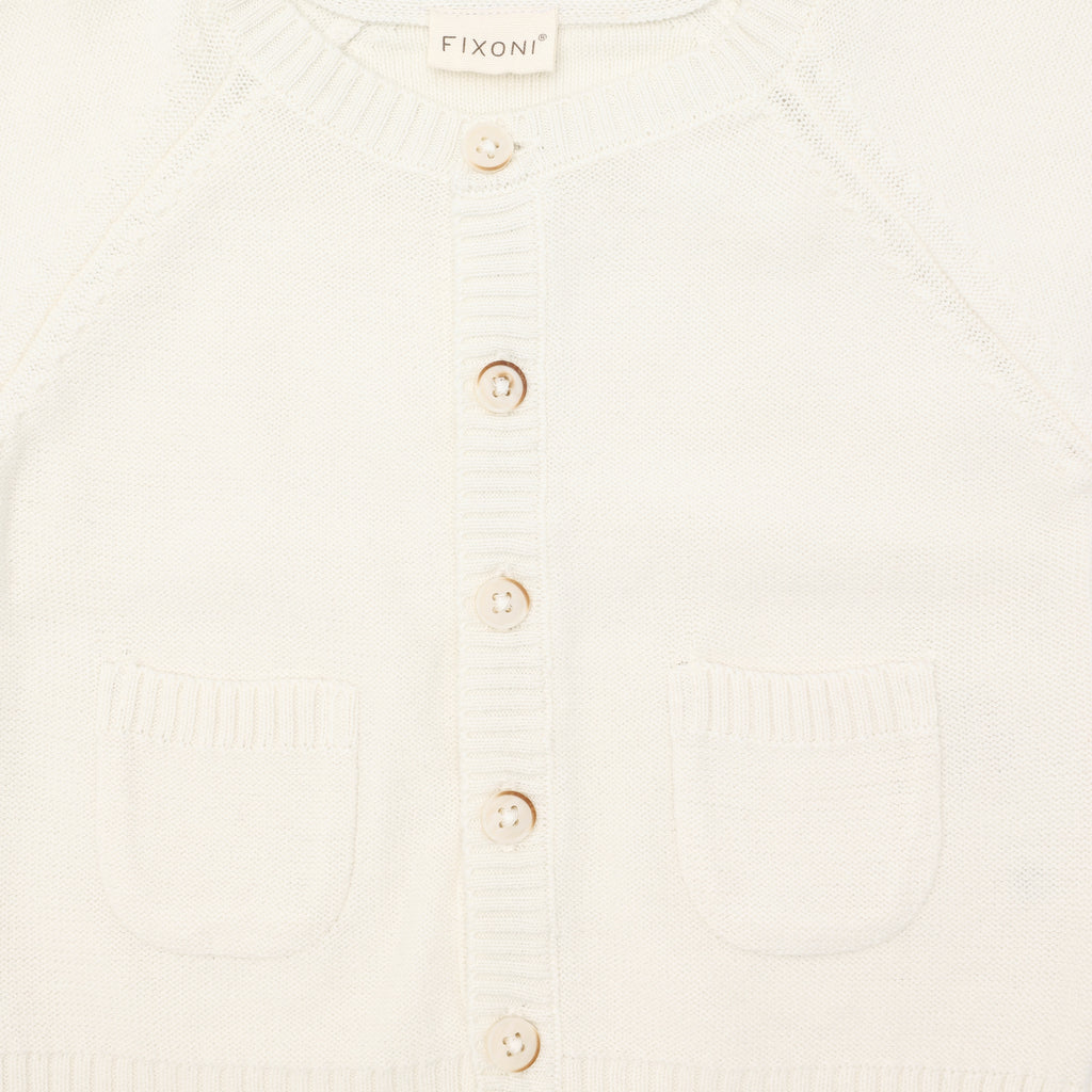 Hneppt peysa - Antique White