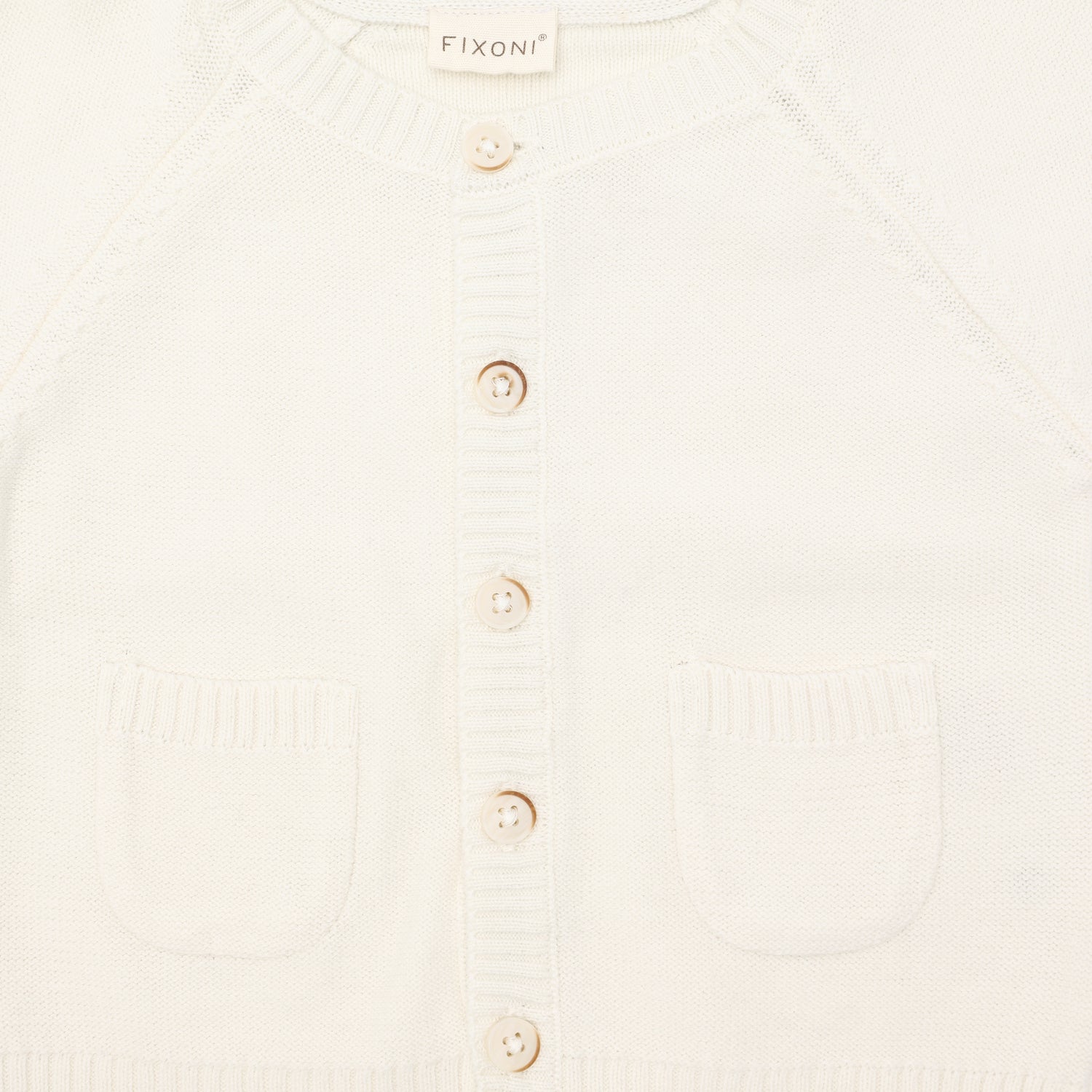 Hneppt peysa - Antique White