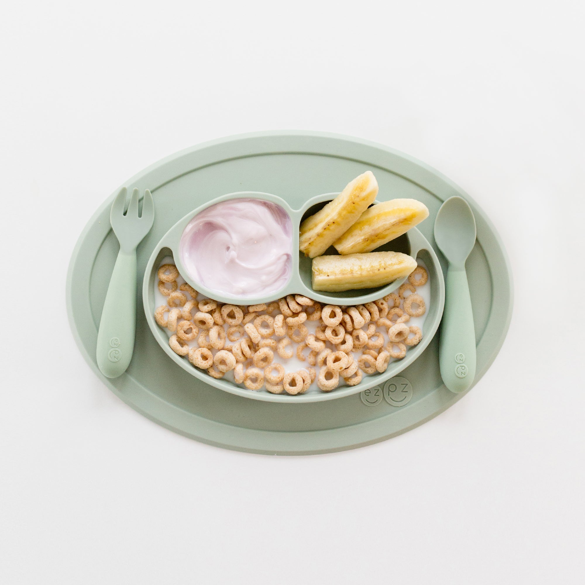 Ezpz - Mini Feeding Set, Sage