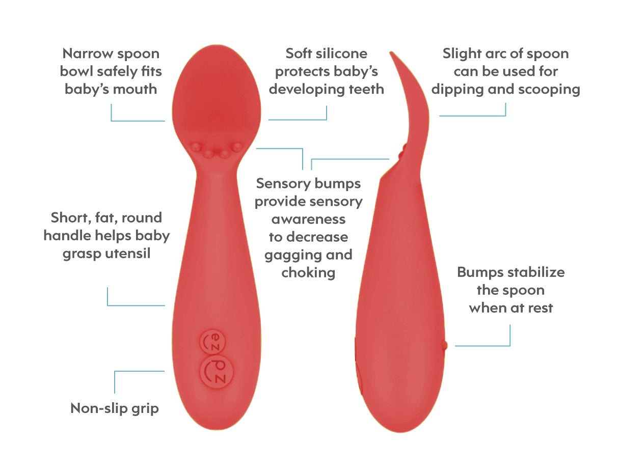 ezpz tiny spoon skeiðar. tvær saman í pakka. 