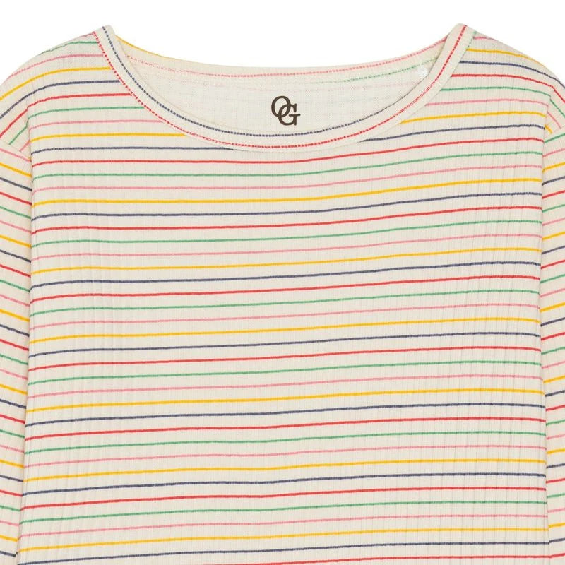 RIB langermabolur - rainbow stripes