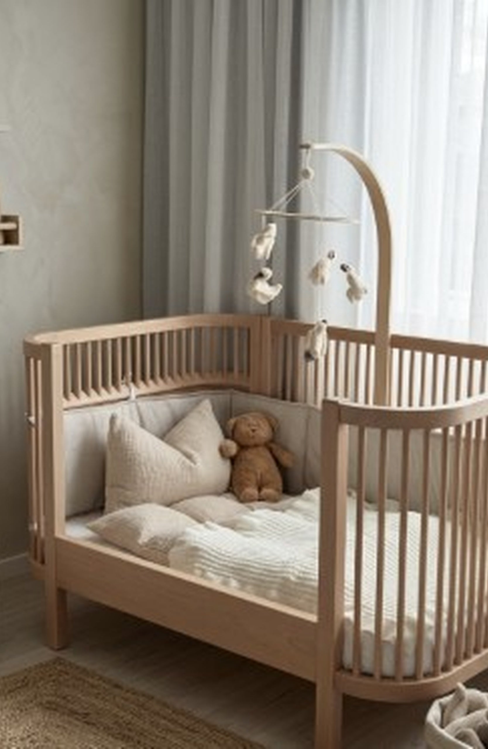 EIK múlín rúmföt, beige
