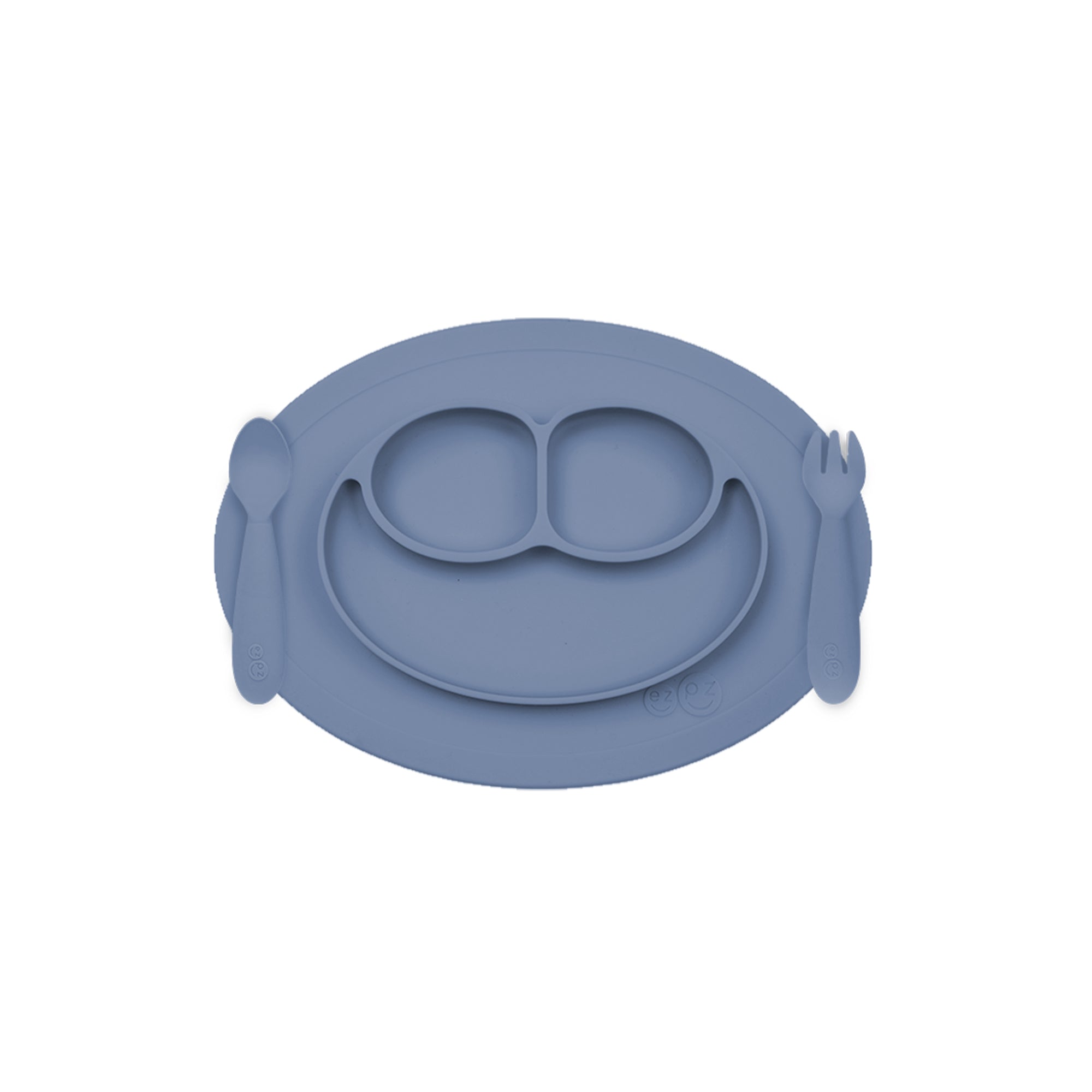 ezpz mini feeding set, indigo. matarstell fyrir börn. kemur í kassa - fullkomin gjöf. 