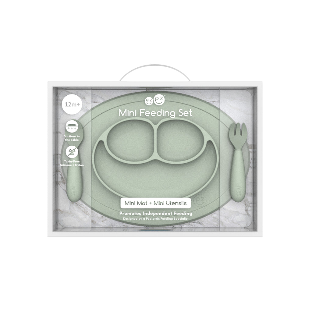Ezpz - Mini Feeding Set, Sage