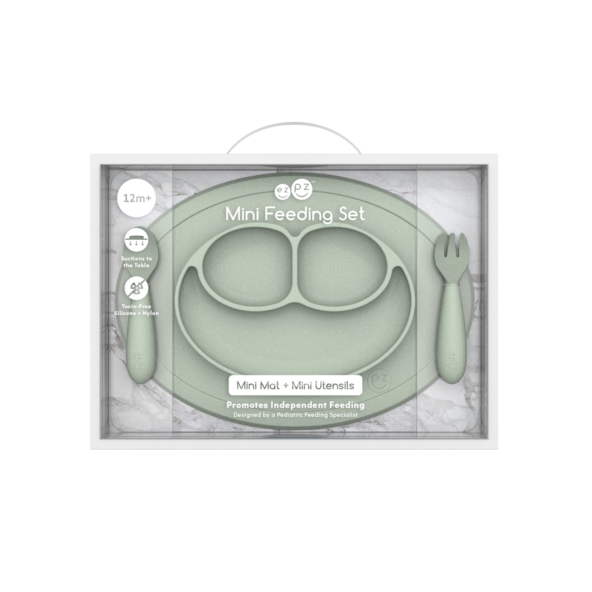 Ezpz - Mini Feeding Set, Sage