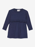 Rib kjóll, ungbarna - Dark Navy