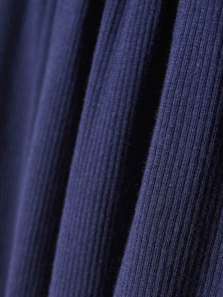 Rib kjóll - Dark Navy