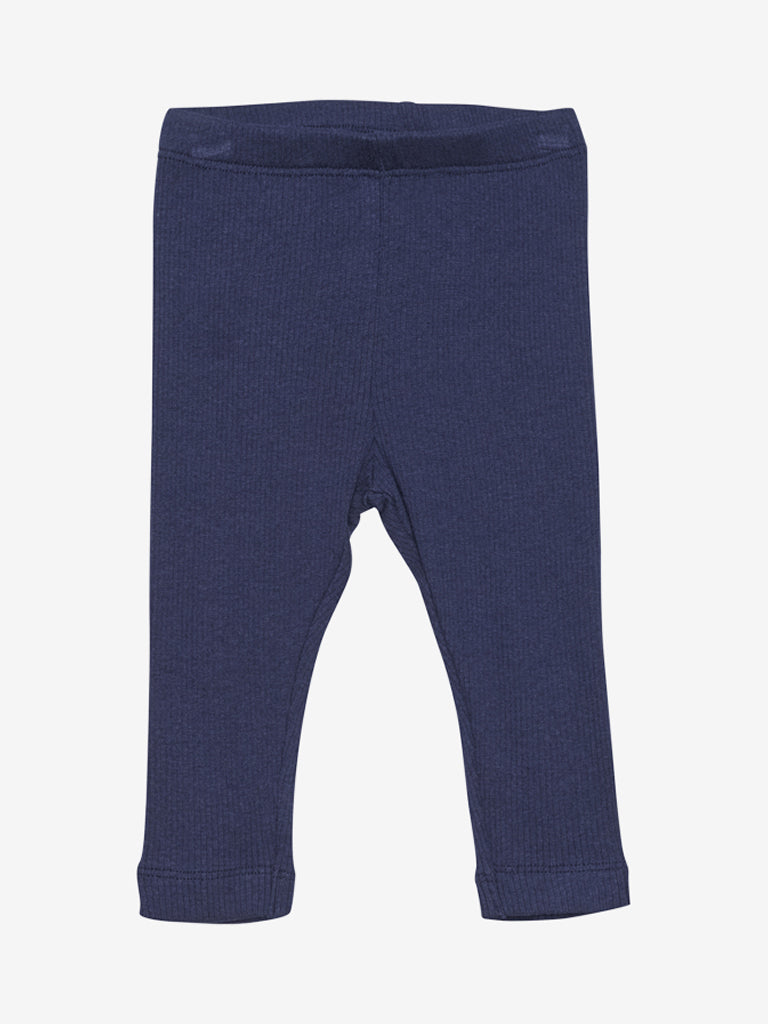 Rib leggings, ungbarna - Dark Navy