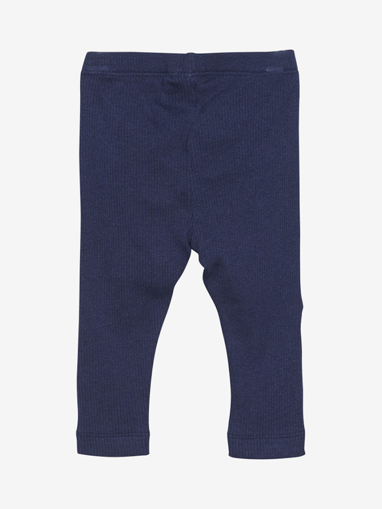Rib leggings, ungbarna - Dark Navy