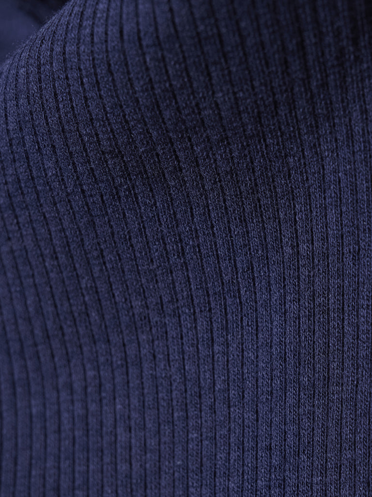 Rib leggings, ungbarna - Dark Navy