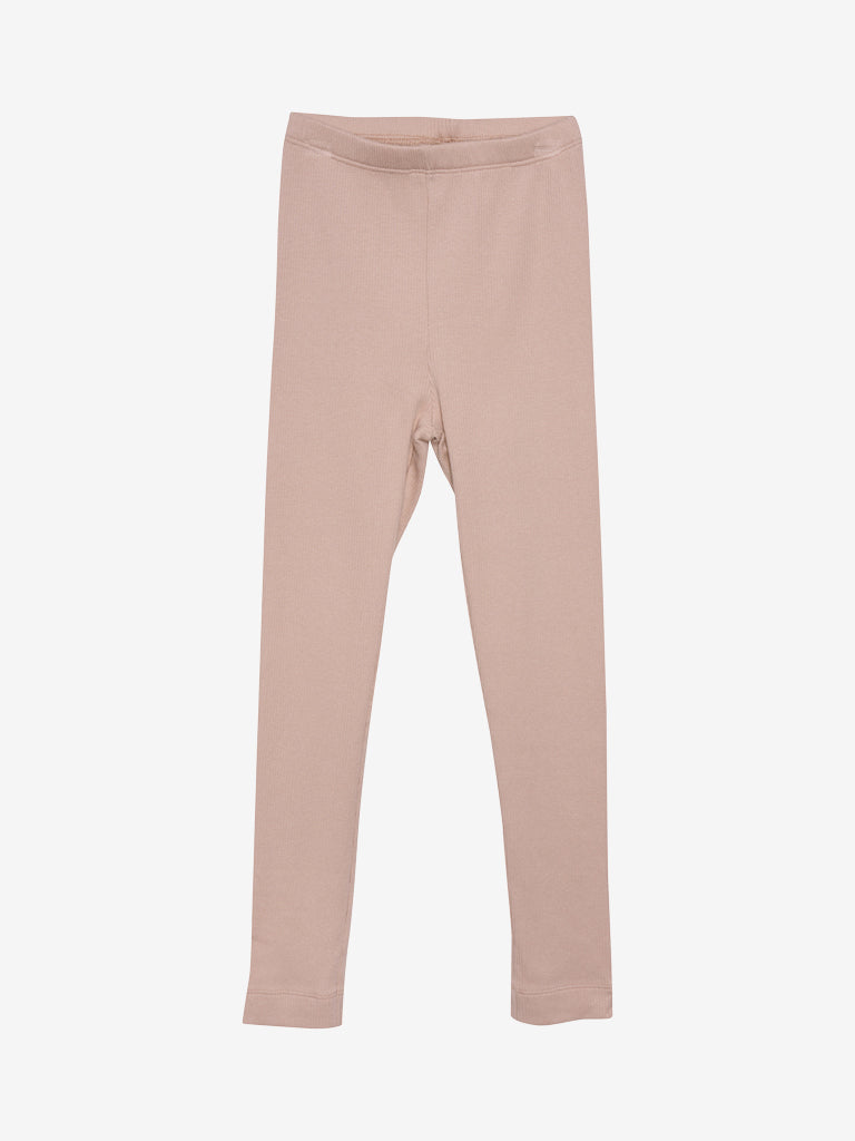 Rib leggings - Misty rose