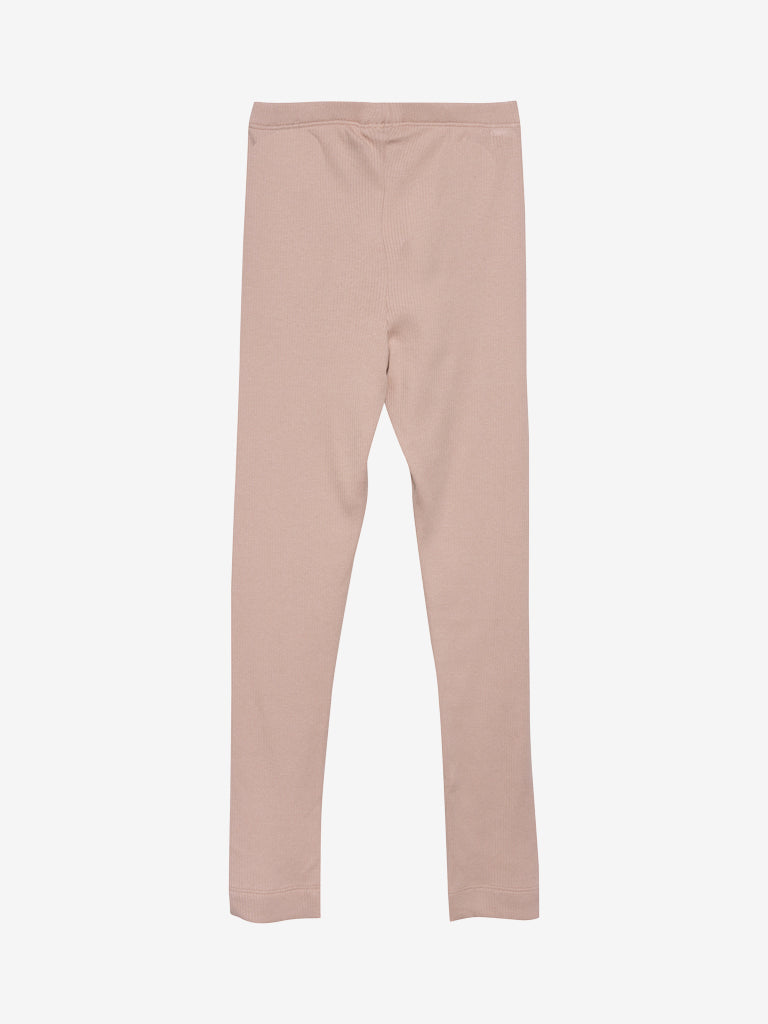 Rib leggings - Misty rose