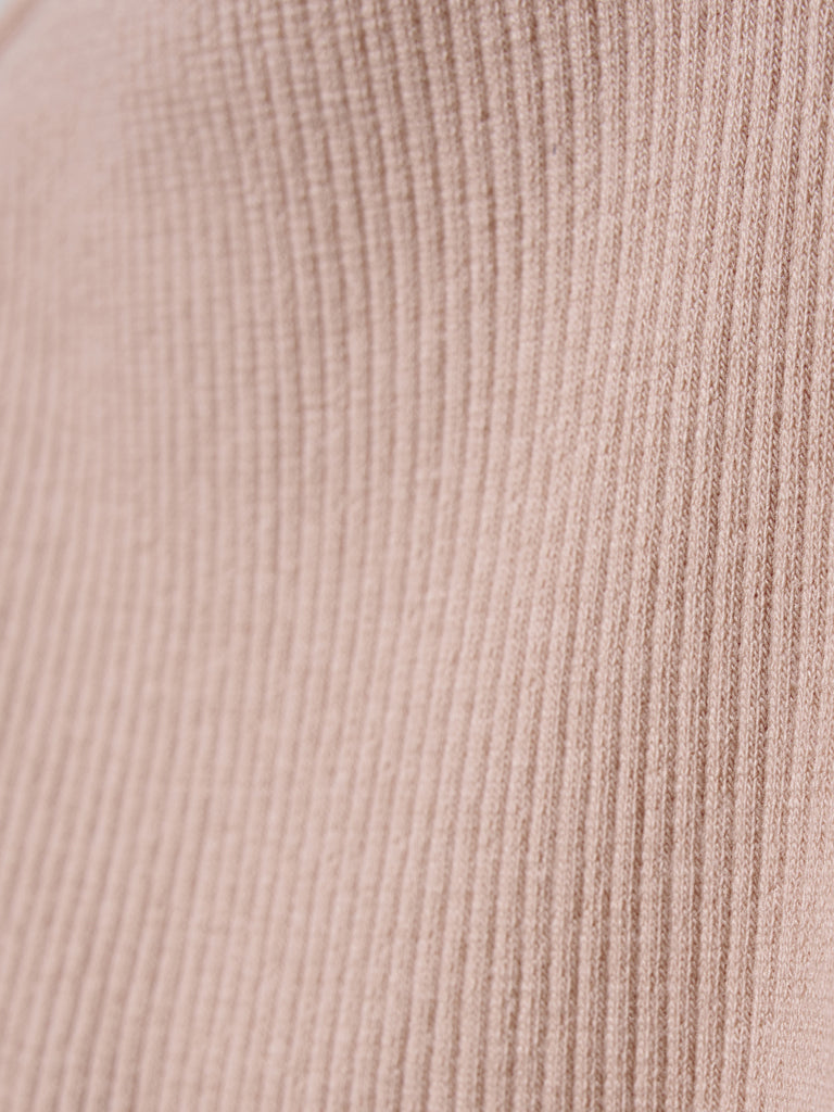 Rib leggings - Misty rose